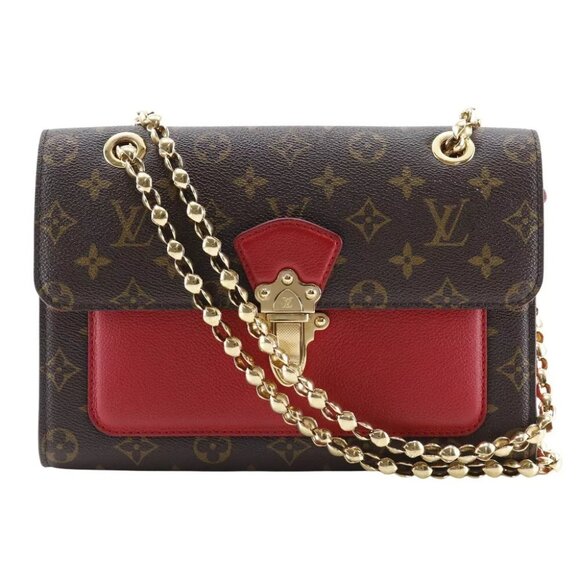 LOUIS VUITTON Victoire Shoulder Bag M41731 ChainShoulder Slys Brown Monogr... - Picture 1 of 12